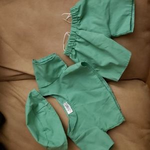 Build A Bear Green Scrubs Outfit